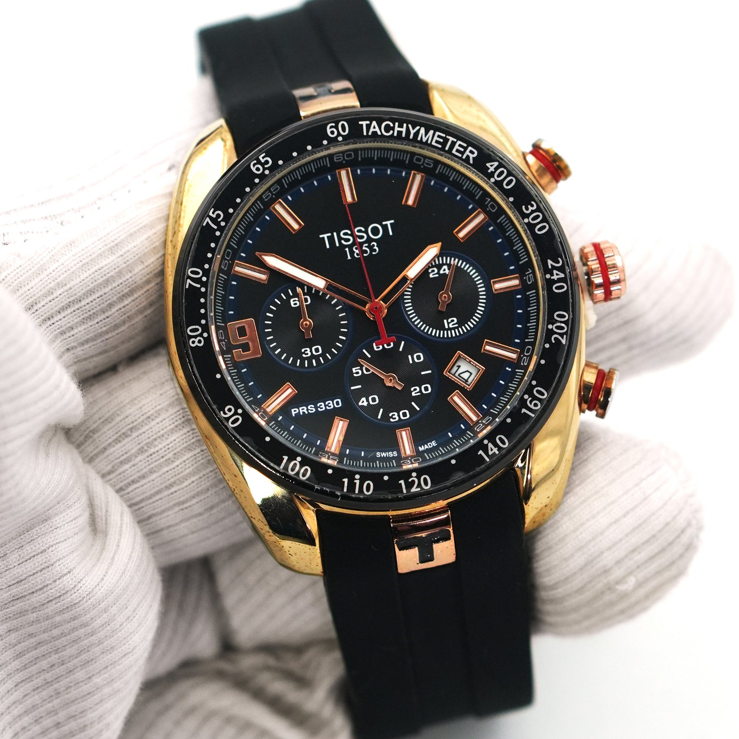 Tissot Premium Quality Chronograph Fiber Belt Mens Watch | TST CFB 70 C