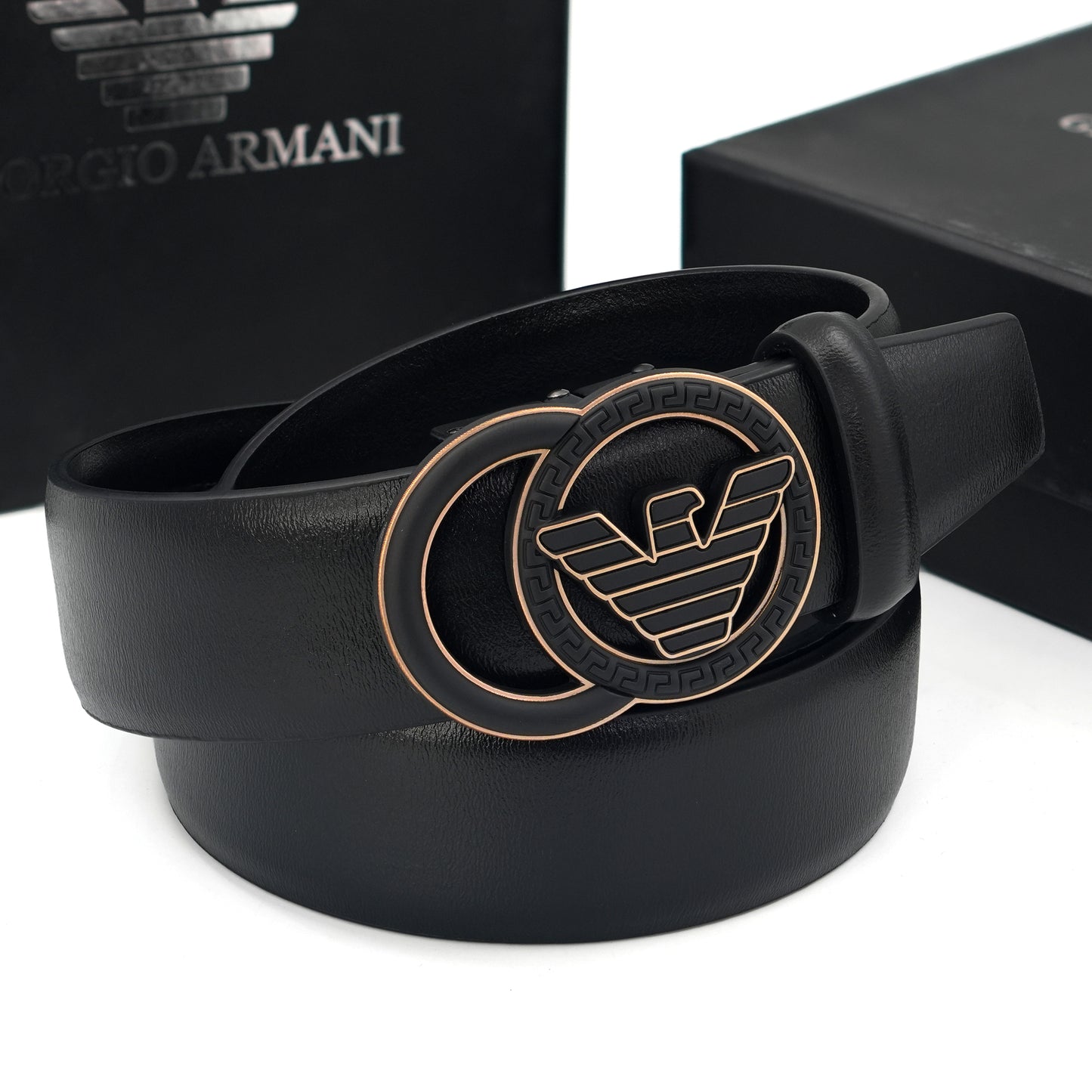 Premium Quality Emporio Armani Gear Buckles Belt | ARM Belt 1004