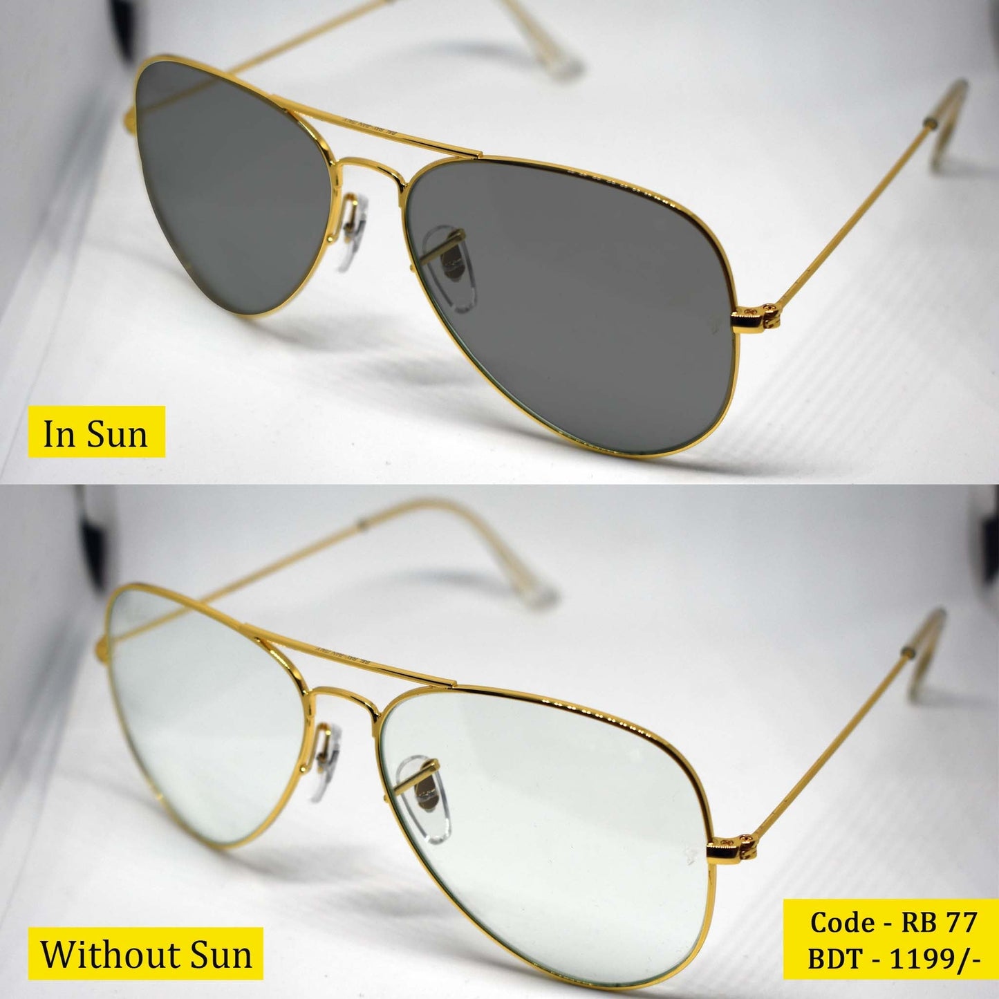 RB Sunglass for Men | RB 77 | PhotoSun Sunglass | Handy Fashion