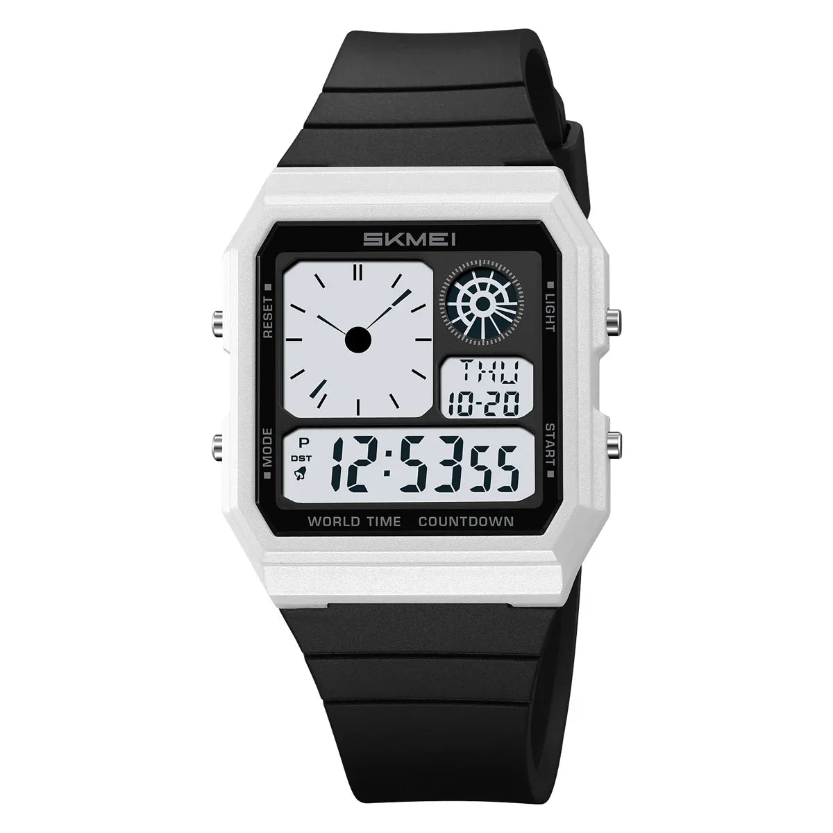 Original SKMEI Premium Quality Digital Quartz Watch | SKMEI 2347 Silver Black