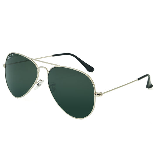 Luxury Rayban Aviator Polarized Sunglass | RB 74 Silver Polarized | Pailot Shape Sunglass