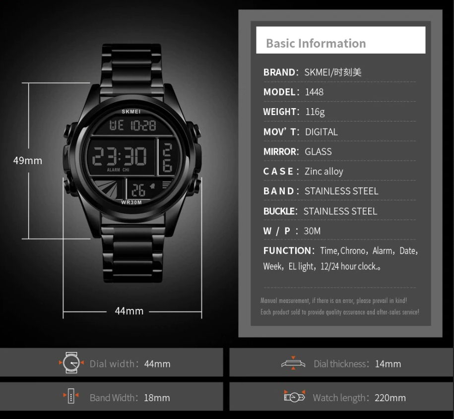 SKMEI Digital Wristwatch Watch for Men - SKMEI 10