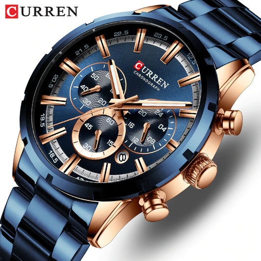 Original Trendy Stylish Stainless Steel CURREN Watch - Curren 57