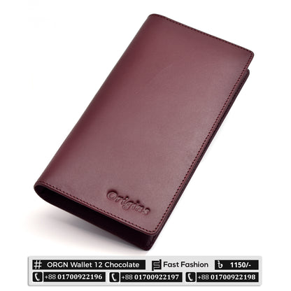 Premium Quality Original Leather Long Wallet | ORGN Wallet 12