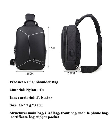 Crossbody Bag Anti-theft Shoulder Bag | USB charging Messenger Bag | Waterproof Chest Bag | KN Side Bag 04