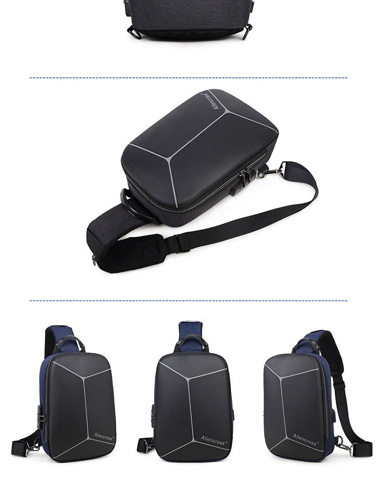 Crossbody Bag Anti-theft Shoulder Bag | USB charging Messenger Bag | Waterproof Chest Bag | KN Side Bag 04