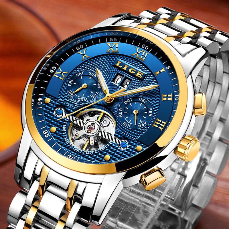 LIGE Automatic Mechanical Watch Lige 20 Fast Fashion