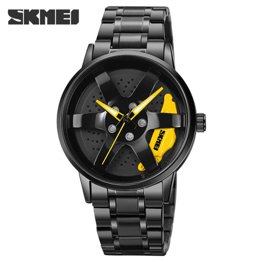 Original SKMEI Car Wheel Stainless Steel Waterproof Watch - SKMEI 59